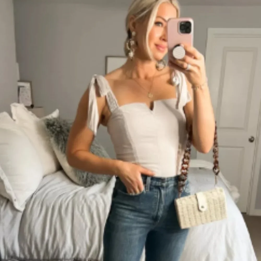 NEW Free People Lola Bodysuit  IN CREAM 267